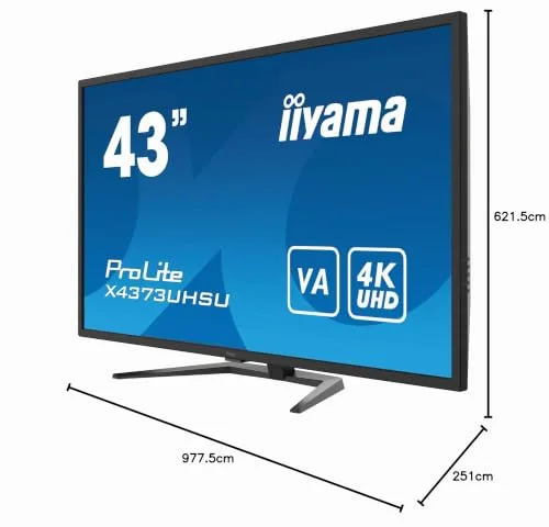 Iiyama ProLite X4373UHSU-B1 43" VA 4K 60 Hz - vue 9