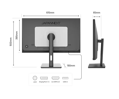 JAPANNEXT JN-IPS2709UHDR 27" 4K IPS - vue 3