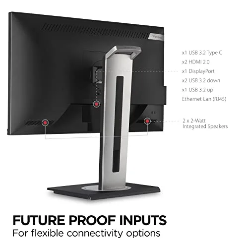 ViewSonic VG2756-4K 27" 4K IPS - vue 6