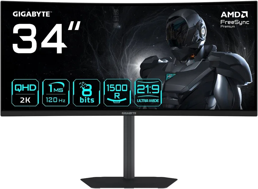 GIGABYTE GS34WQCA 34 pouces - vue 2