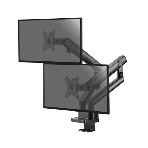 Ecran KIMEX Support de bureau Full Motion 2 écrans 32 pouces