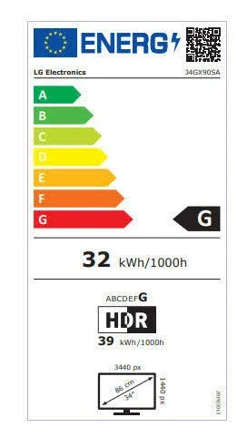 LG UltraGear OLED 34GX90SA-W 34 pouces - vue 5