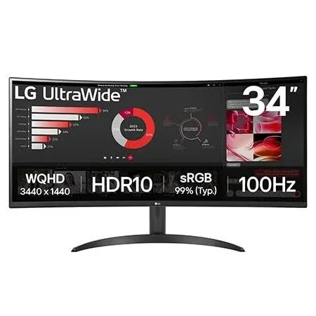 LG UltraWide 34WR50QK-B 34 pouces - vue 1