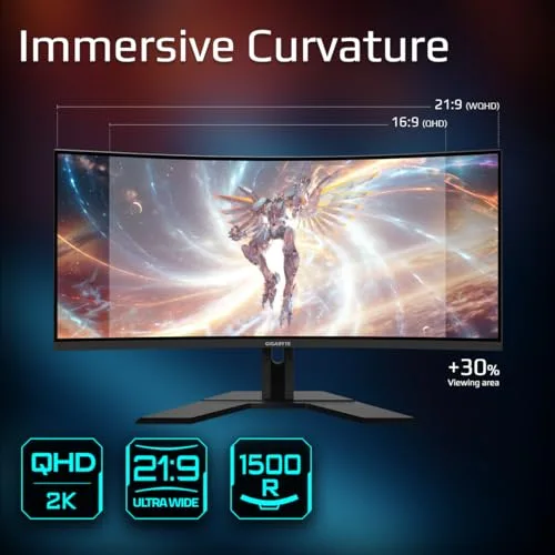 Gigabyte G34WQCP 34" incurvé UWQHD 180 Hz - vue 7