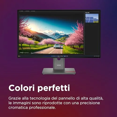 Lenovo ThinkVision P32UD-40 31,5" 4K UHD - vue 3