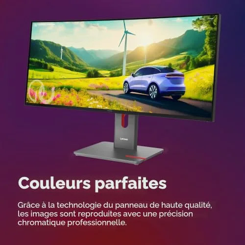 Lenovo ThinkVision P34WD-40 34" UWQHD 120 Hz IPS - vue 3