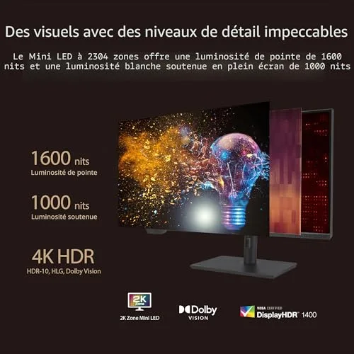 ASUS ProArt PA32UCXR 32" 4K UHD Mini-LED - vue 3