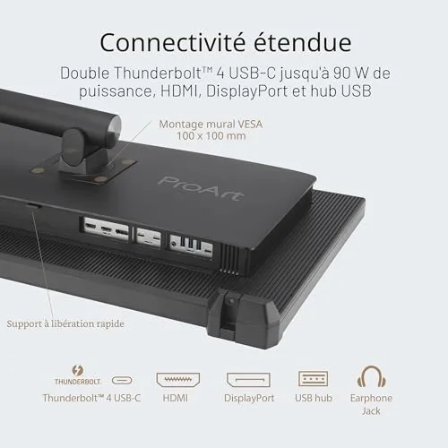 ASUS ProArt PA32UCXR 32" 4K UHD Mini-LED - vue 6