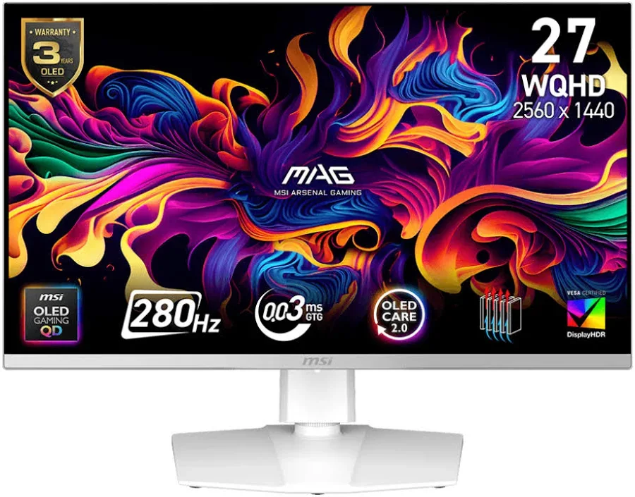 MSI MAG 272QPW QD-OLED 27 pouces - vue 1