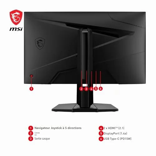 MSI MAG 274UPF E2 27" 4K 160 Hz Rapid IPS - vue 6