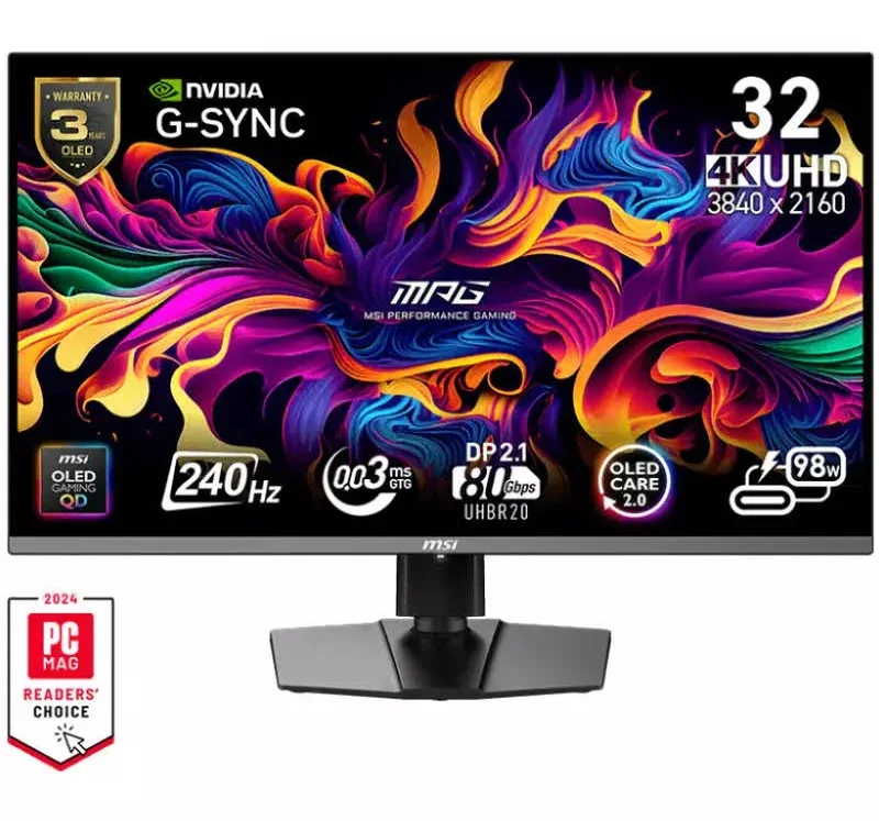 MSI MPG 322URX QD-OLED 31.5 pouces - vue 1