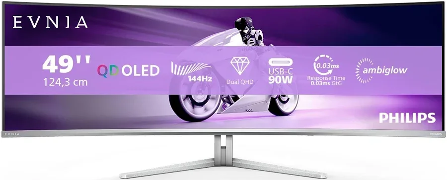 Philips EVNIA 49 pouces QD-OLED - vue 2