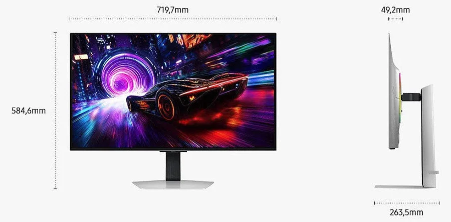 Samsung Odyssey OLED G81 32 pouces - vue 3