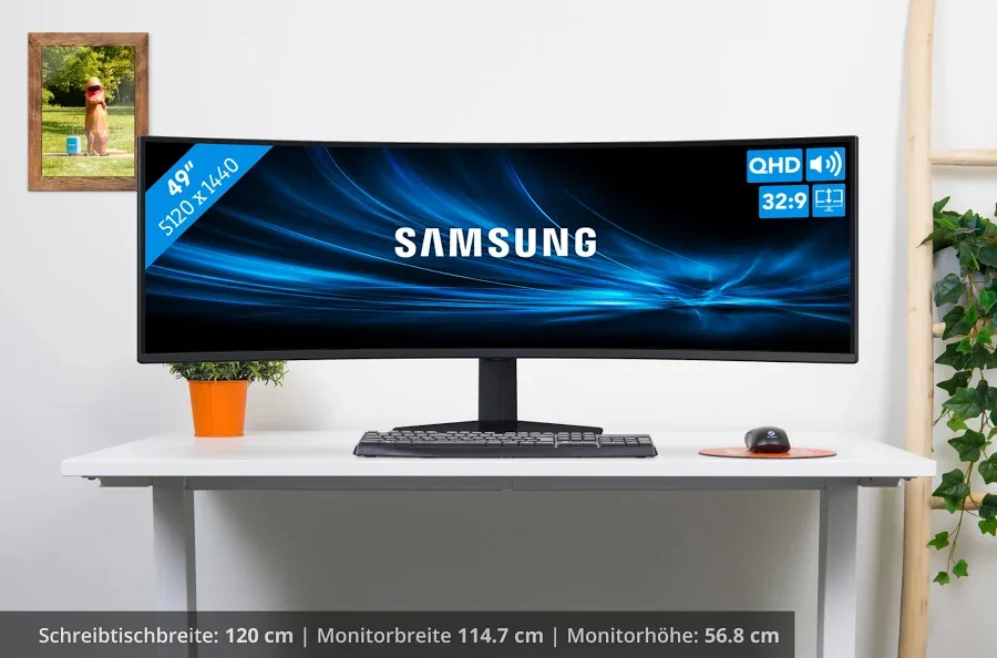 Samsung ViewFinity 49 pouces - vue 3