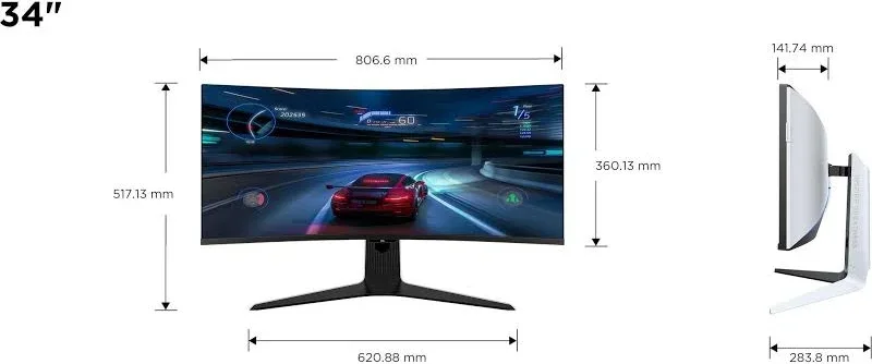 TCL 34R83Q 34 pouces - vue 3