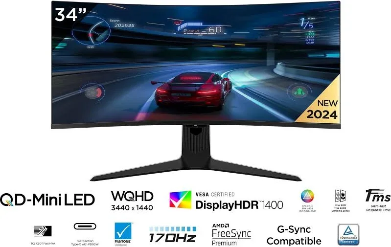 TCL 34R83Q 34 pouces - vue 4