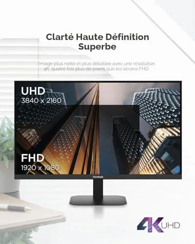 ViewSonic VA2708 27 pouces 4K - vue 4