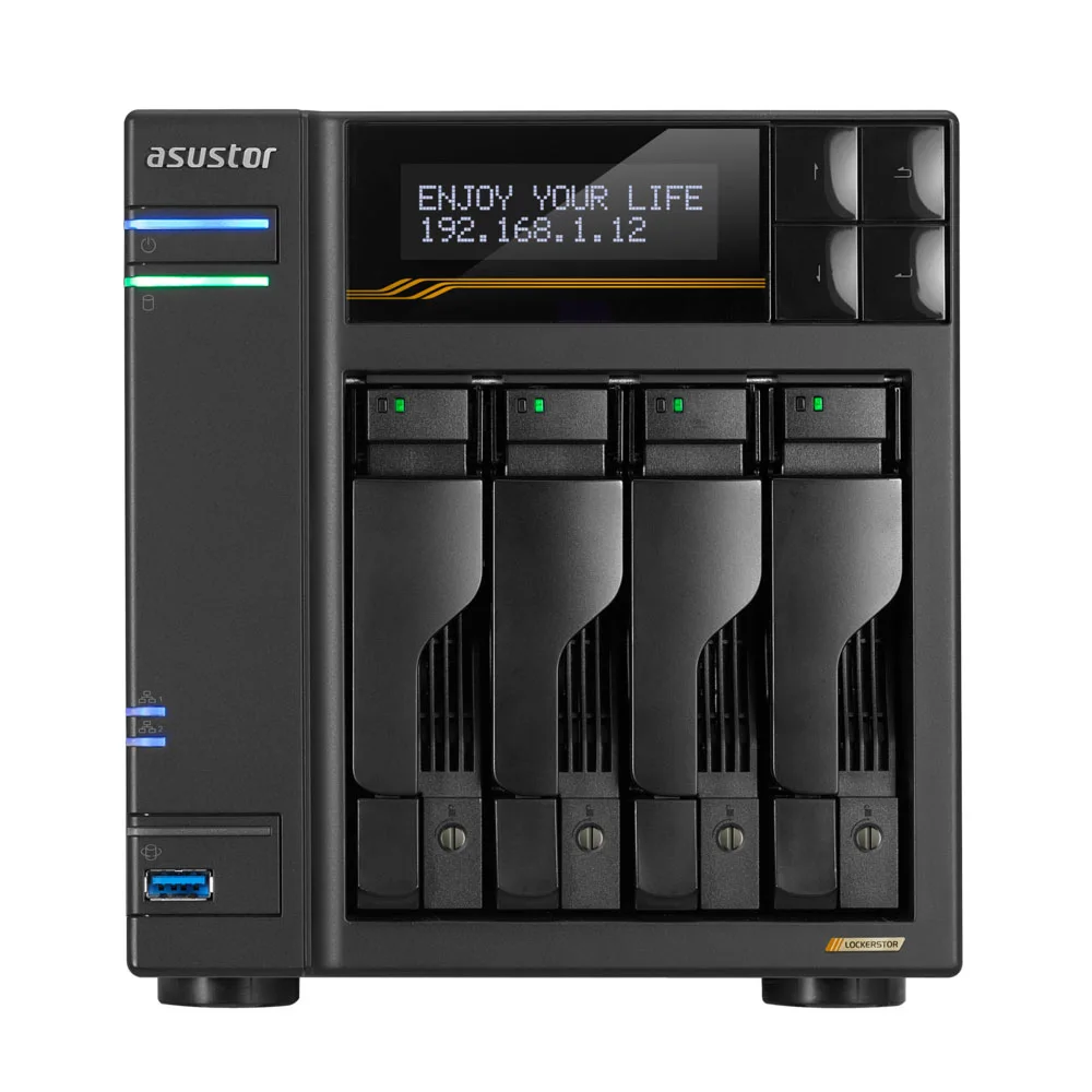 ASUSTOR Lockerstor 4 Gen3 NAS 4 baies - vue 1