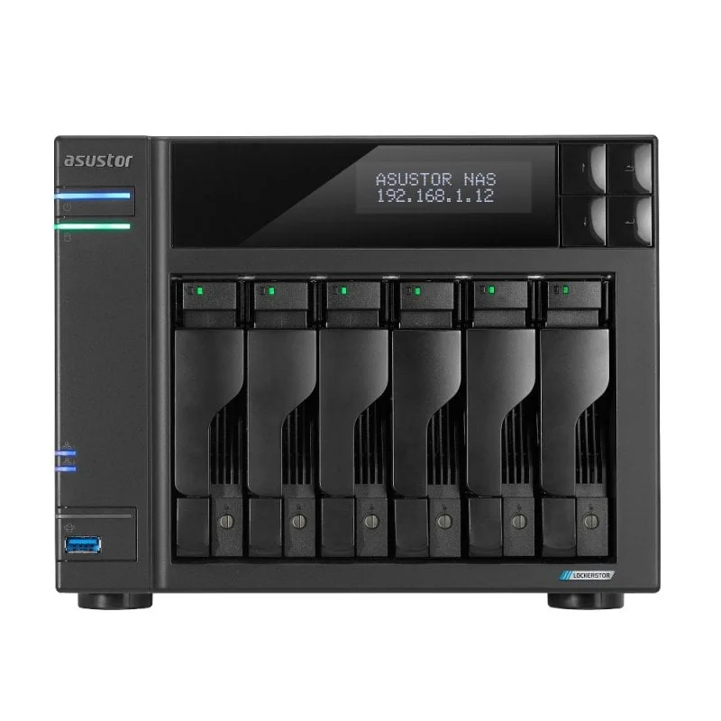 ASUSTOR Lockerstor 6 Gen2+ NAS 6 baies - vue 1