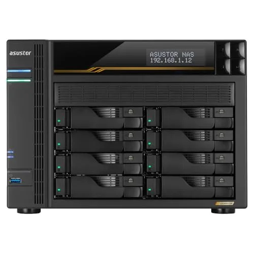 ASUSTOR Lockerstor 8 Gen3 NAS 8 Baies - vue 4