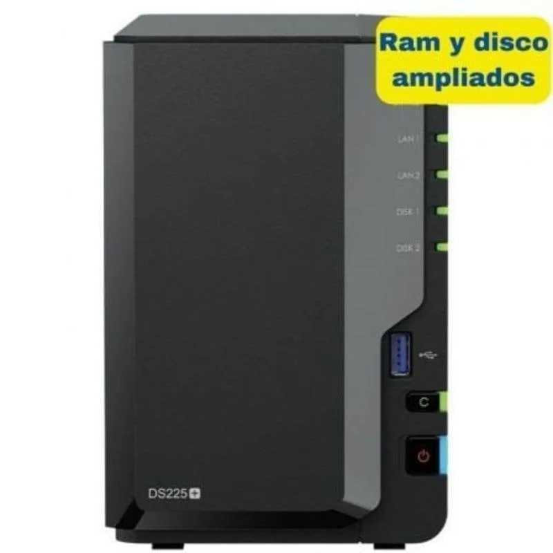 NAS Synology DS225+ 8TB avec disques HAT3300