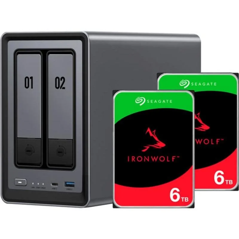 NAS UGREEN DXP2800 54TB 2 baies
