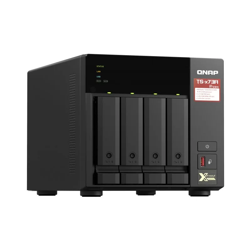 QNAP TS-473A NAS 4 Baies 8Go - vue 3