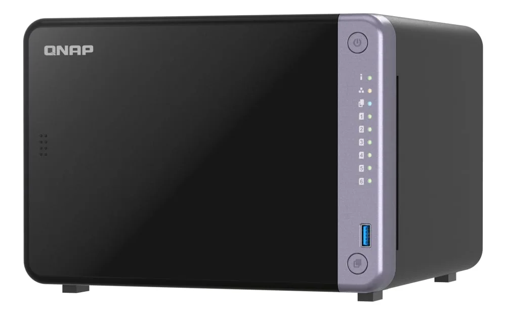 QNAP TS-632X-4G NAS 6 baies 10GbE - vue 2