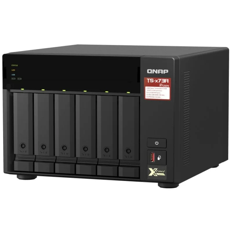 QNAP TS-673A NAS 6 baies 8Go - vue 3