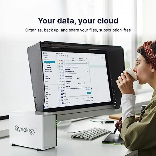 Serveur NAS Synology DiskStation DS223J Blanc - vue 5