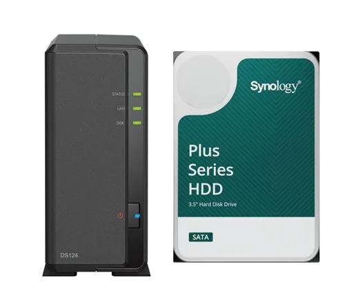 Serveur NAS Synology DS124 8To avec disque