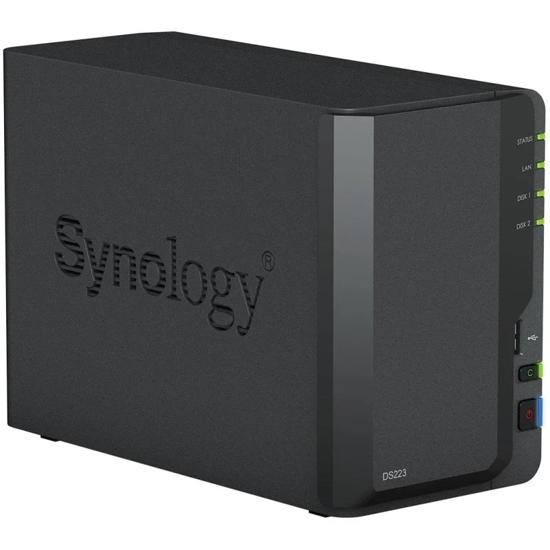 Serveur NAS Synology DS223 24To avec 2x WD RED PLUS 12To - vue 3