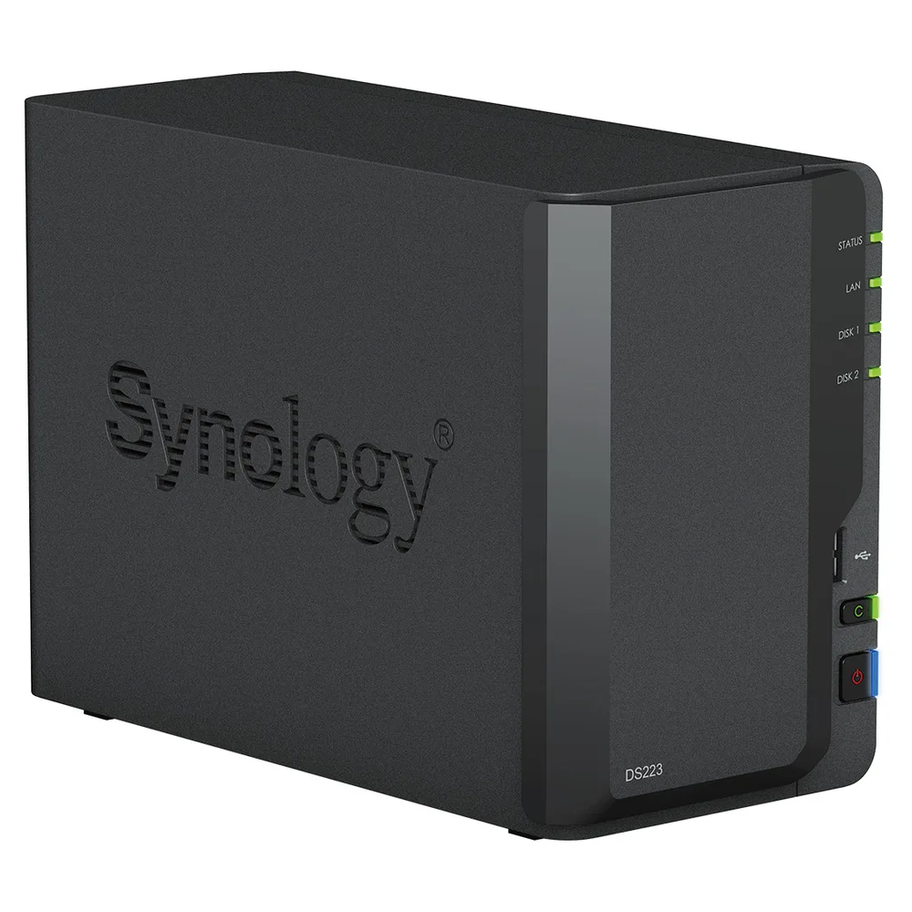 Serveur NAS Synology DS223 28To avec 2x WD Red Plus 14To - vue 2