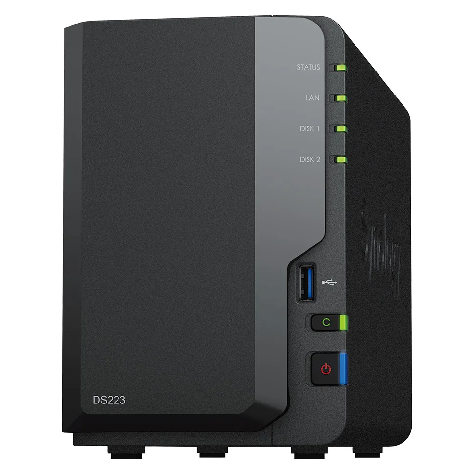 Serveur NAS Synology DS223 28To avec 2x WD Red Plus 14To - vue 3
