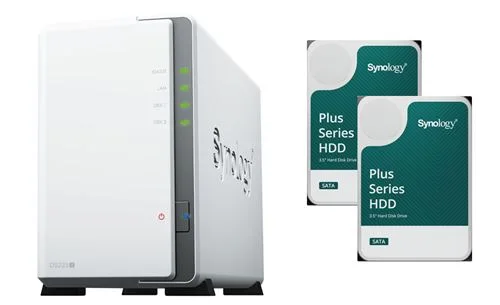 Serveur NAS Synology DS223J 12To avec 2x 6To