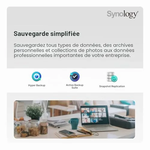 Serveur NAS Synology DS620slim 6 baies 2 Go - vue 5