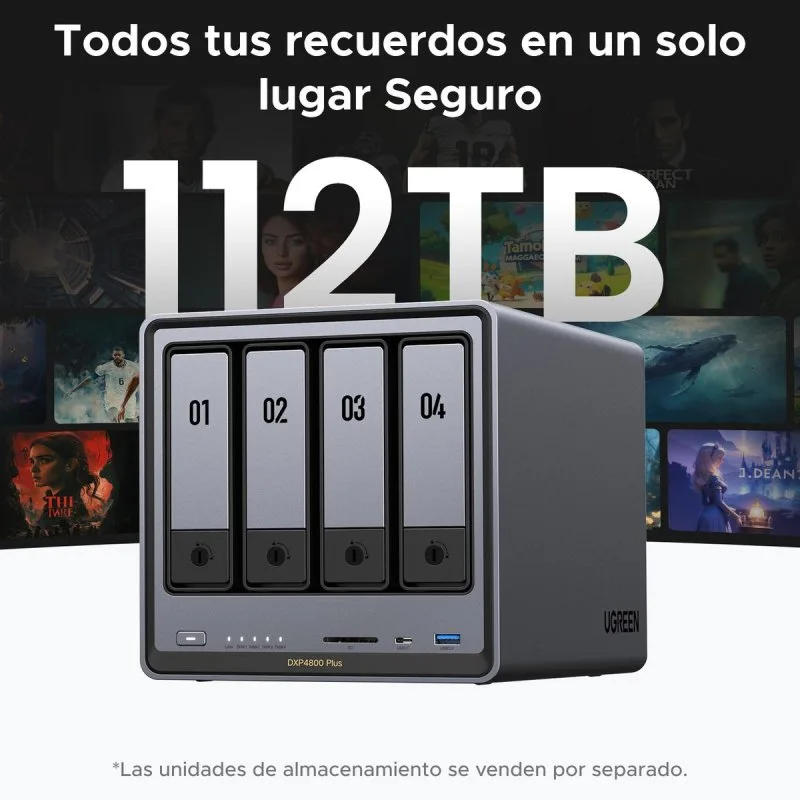 UGREEN DXP4800 Plus NAS 4 baies - vue 4