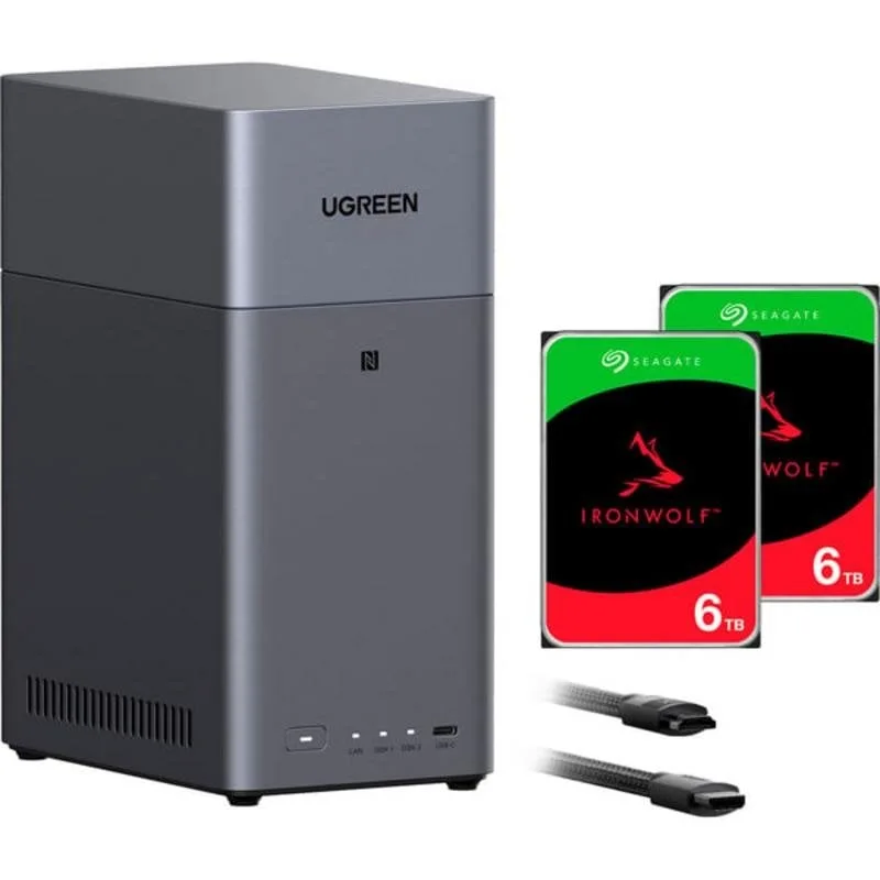 UGREEN NASync DH2300 2 baies 60 TB