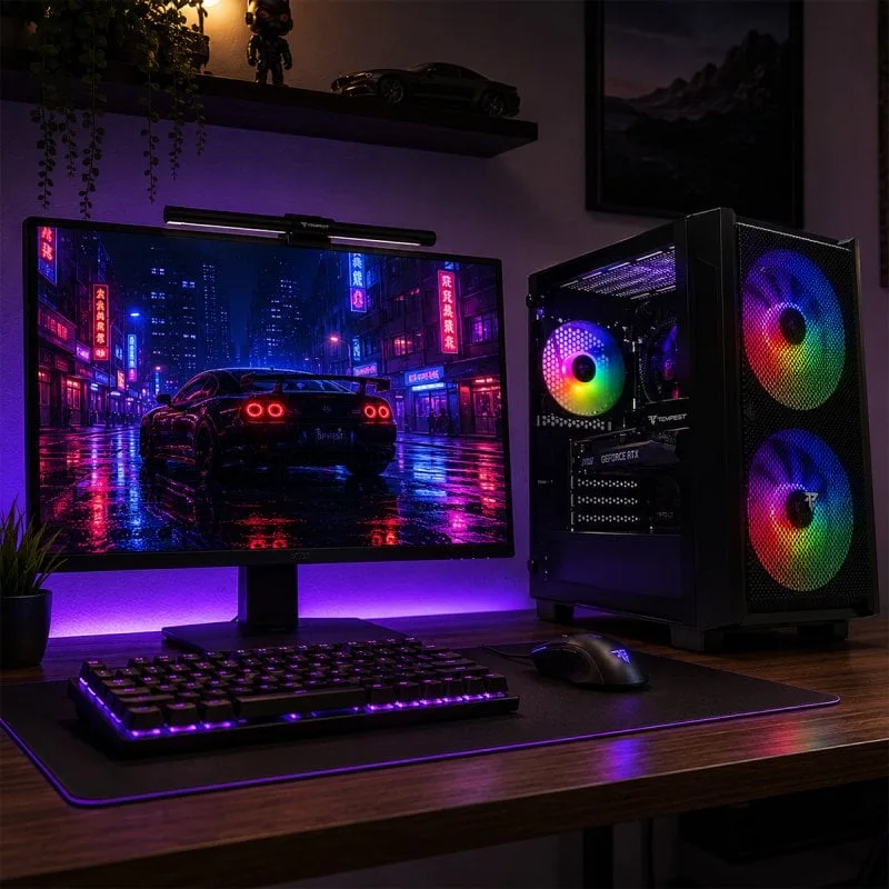 PC de bureau PcCom Lite Ryzen 5 5500 RTX 3050 - vue 3