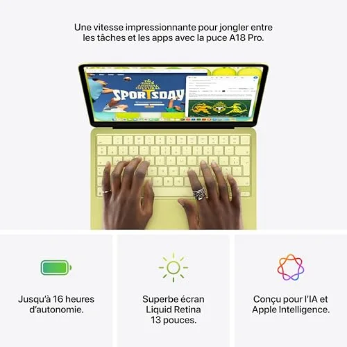 Apple MacBook Neo 13" 512 Go 8 Go A18 Pro Rose poudré - vue 5