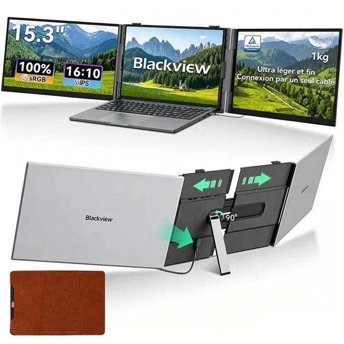 Blackview DCM8 Pro 15,3" double écran portable 60 Hz