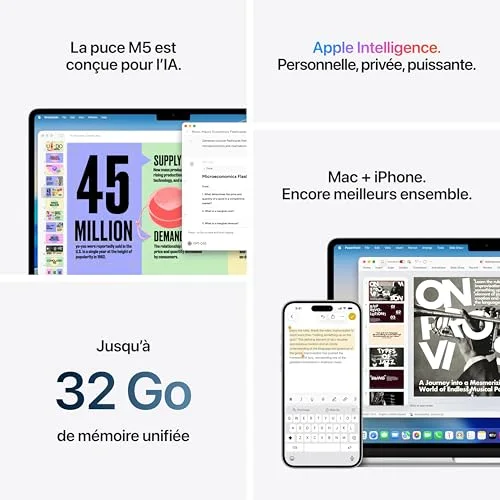 MacBook Air 13" M5 16Go/512Go - vue 5