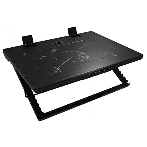 MARS GAMING MNBC2 Tapis de refroidissement pour ordinateur portable 17.3 120 mm-70 mm noir rouge - vue 6