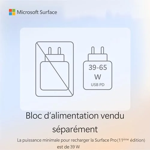 MICROSOFT Ordinateur portable tactile Surface Pro Copilot+ PC - X Elite/16 Go/512 Go - vue 3
