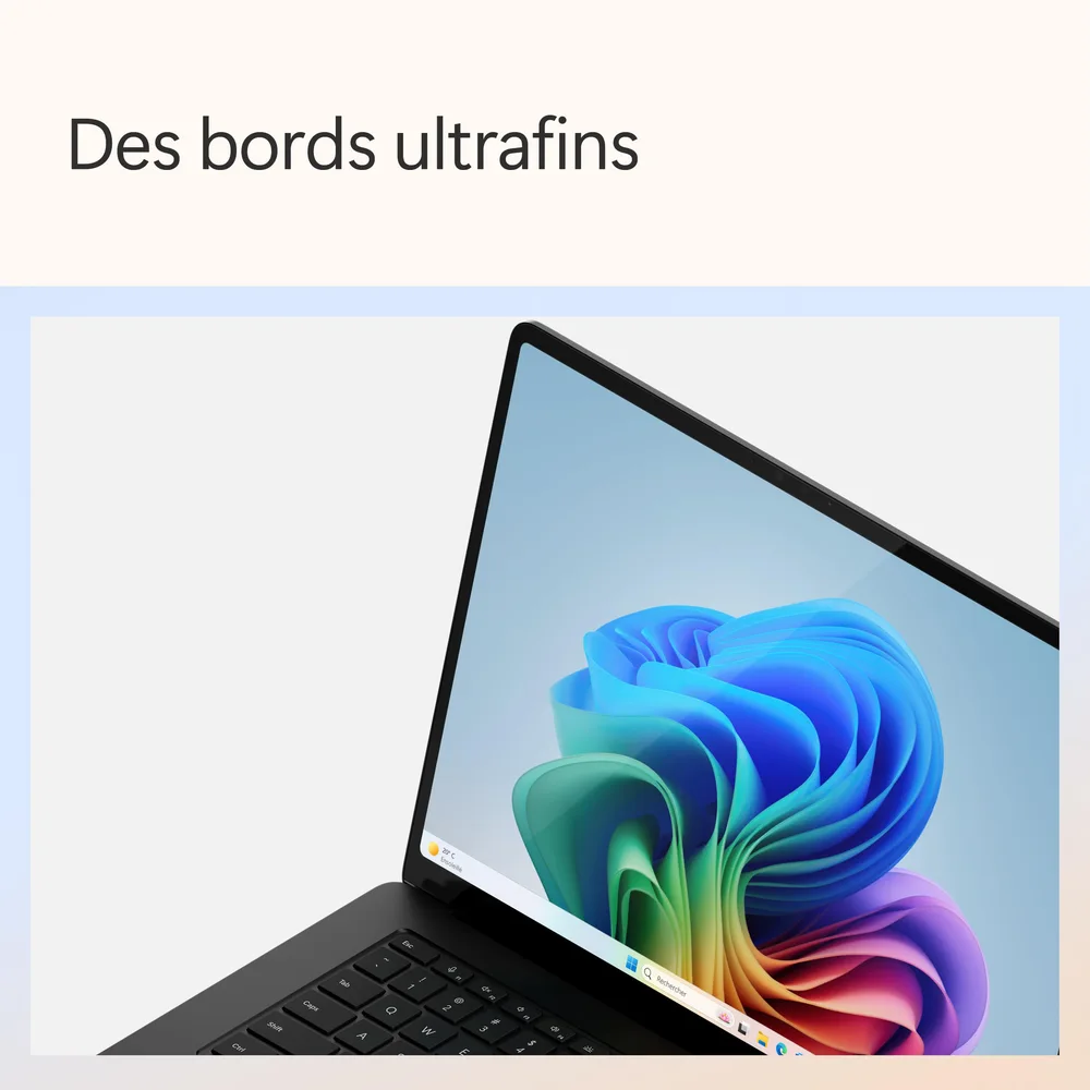 Microsoft Surface Laptop 7e 15" Snapdragon X Elite 16Go - vue 2