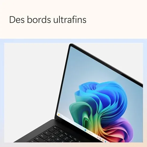 Microsoft Surface Laptop 7e 15" Snapdragon X Elite 16Go - vue 3