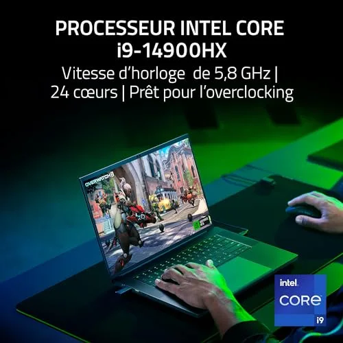 Ordinateur Portable Gaming - Razer - Blade 16 (2024) - 16 OLED QHD+ 240Hz - Intel i9 - RTX 4080 - vue 4