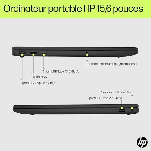 Ordinateur portable HP 15-FD0001SF/15.6FHD/INTEL N100/4Go/128SSD/w11H - vue 8