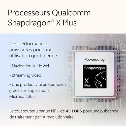 PC Portable Microsoft Surface Laptop 13" Snapdragon X Plus - vue 2