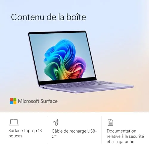 PC Portable Microsoft Surface Laptop 13" Snapdragon X Plus - vue 6